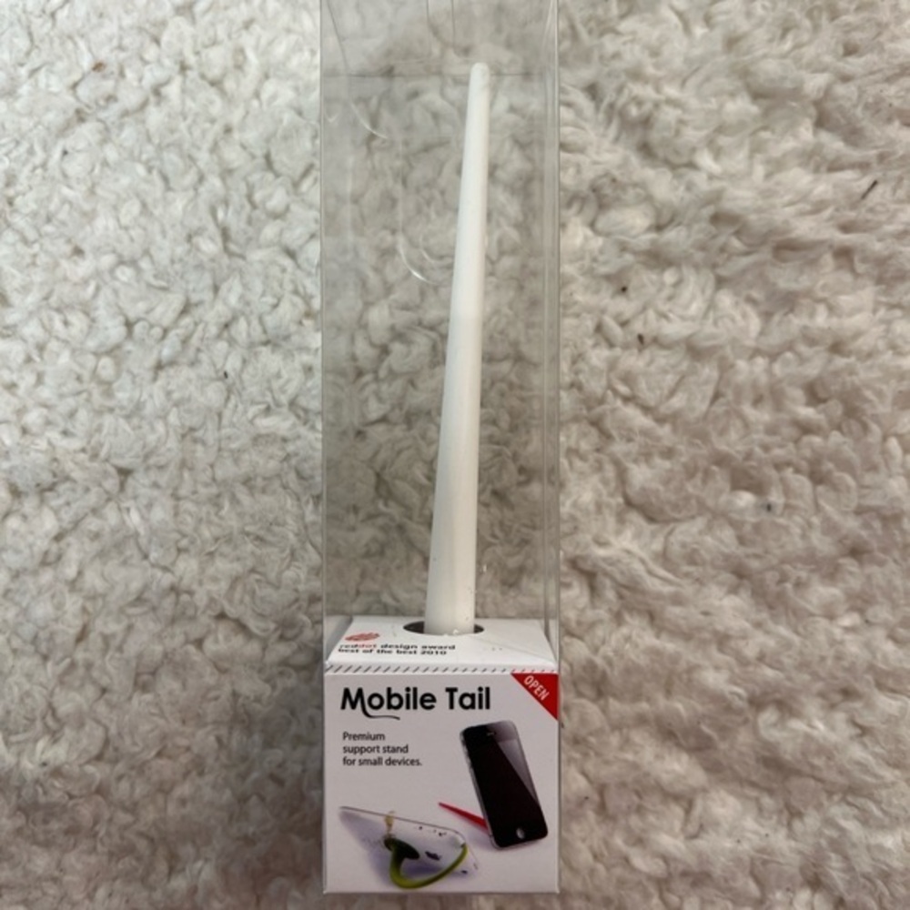 Design Ideas Tail Moble Device Premium Support Stand - White